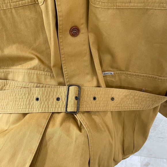 BERETTA {US 44} Safari Jacket Serengeti Cotton Caramel /Khaki Belt - Picture 5 of 9